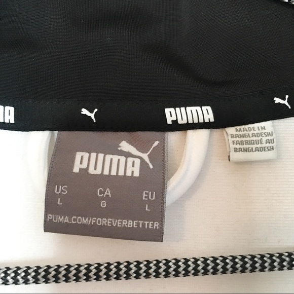 Puma Colorblock Retro Neon Track Jacket Black and Orange Size Large - Picture 2 of 8